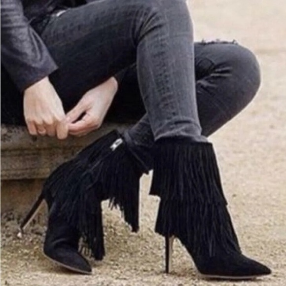 Sam Edelman Belinda Fringed Boots - Picture 3 of 7
